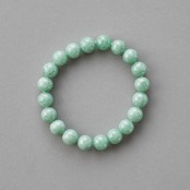 若草グリーンが素敵な翡翠ブレスレット A貨翡翠 jd_br1084