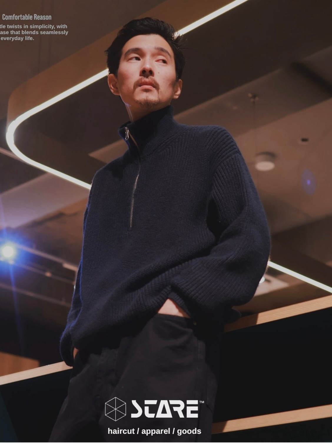 Comfortable Reason Harf Zip Knit | STORE™️