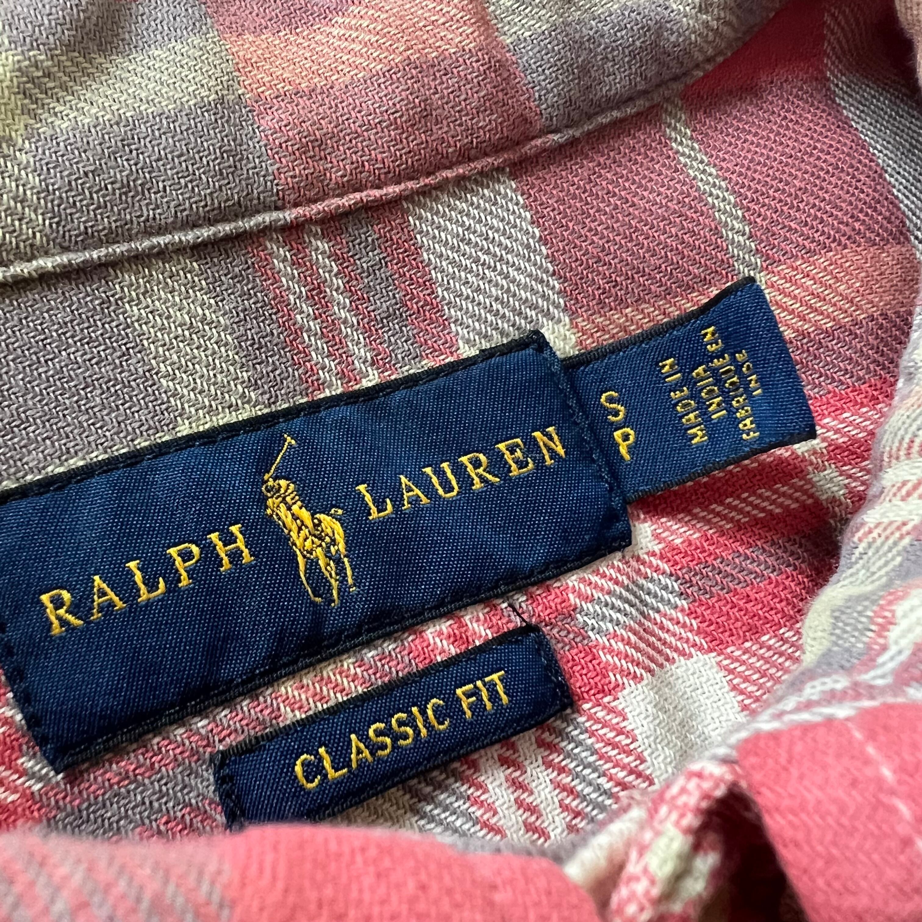 Ralph Lauren ラルフローレン チェック ネルシャツ 長袖 シャツ S