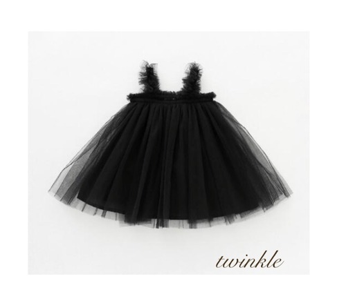即納baby tulle dress black80サイズ　