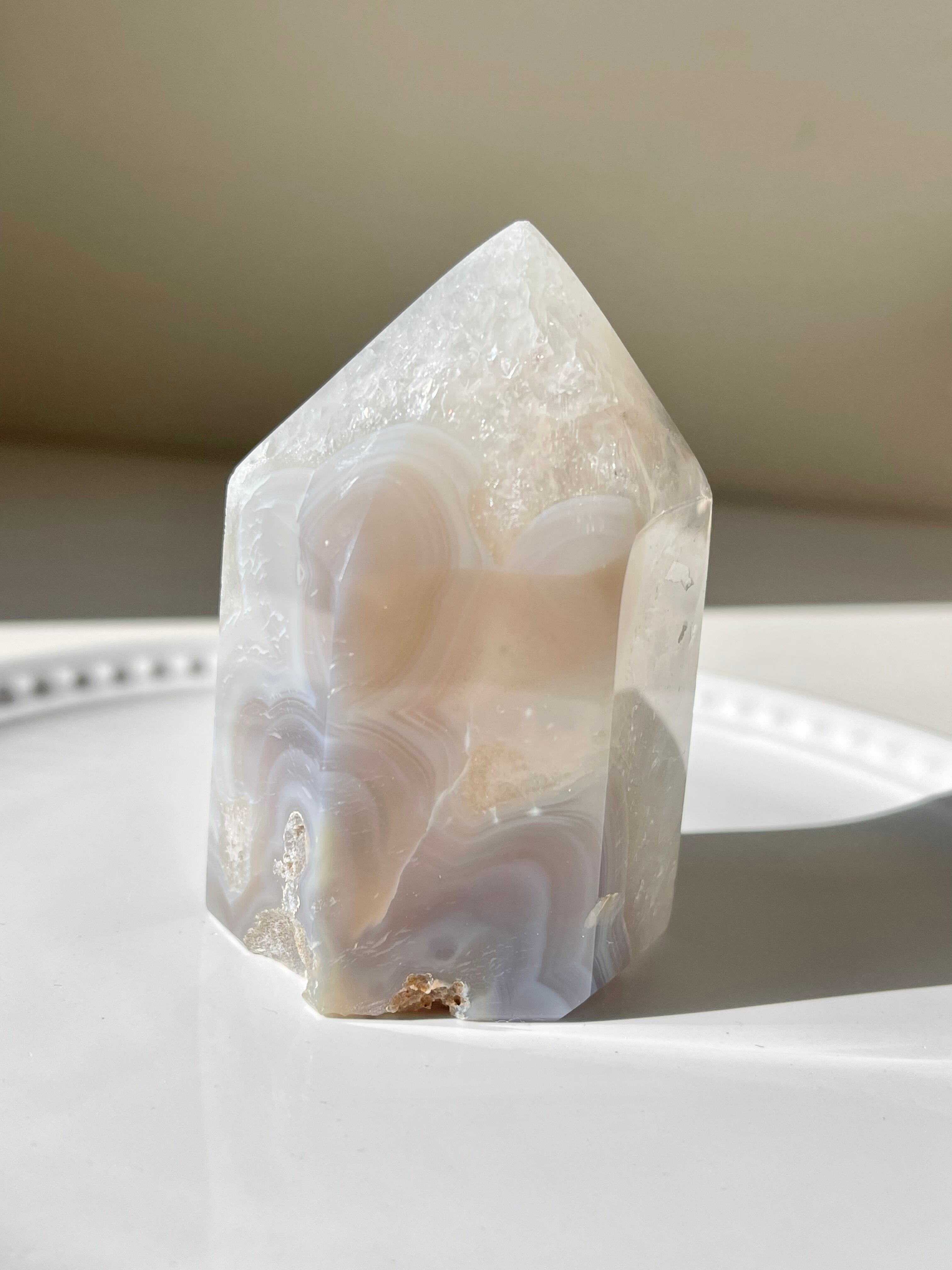 ブラジル産 アメシストアゲートタワーA