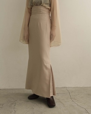 AM370920 high waist side pleats skirt【残り僅か】