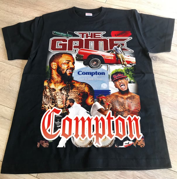 【新作】THE GAME　ウェッサイ　ラッパー　RAPTEE　HIPHOPTシャツ☆COMPTON☆