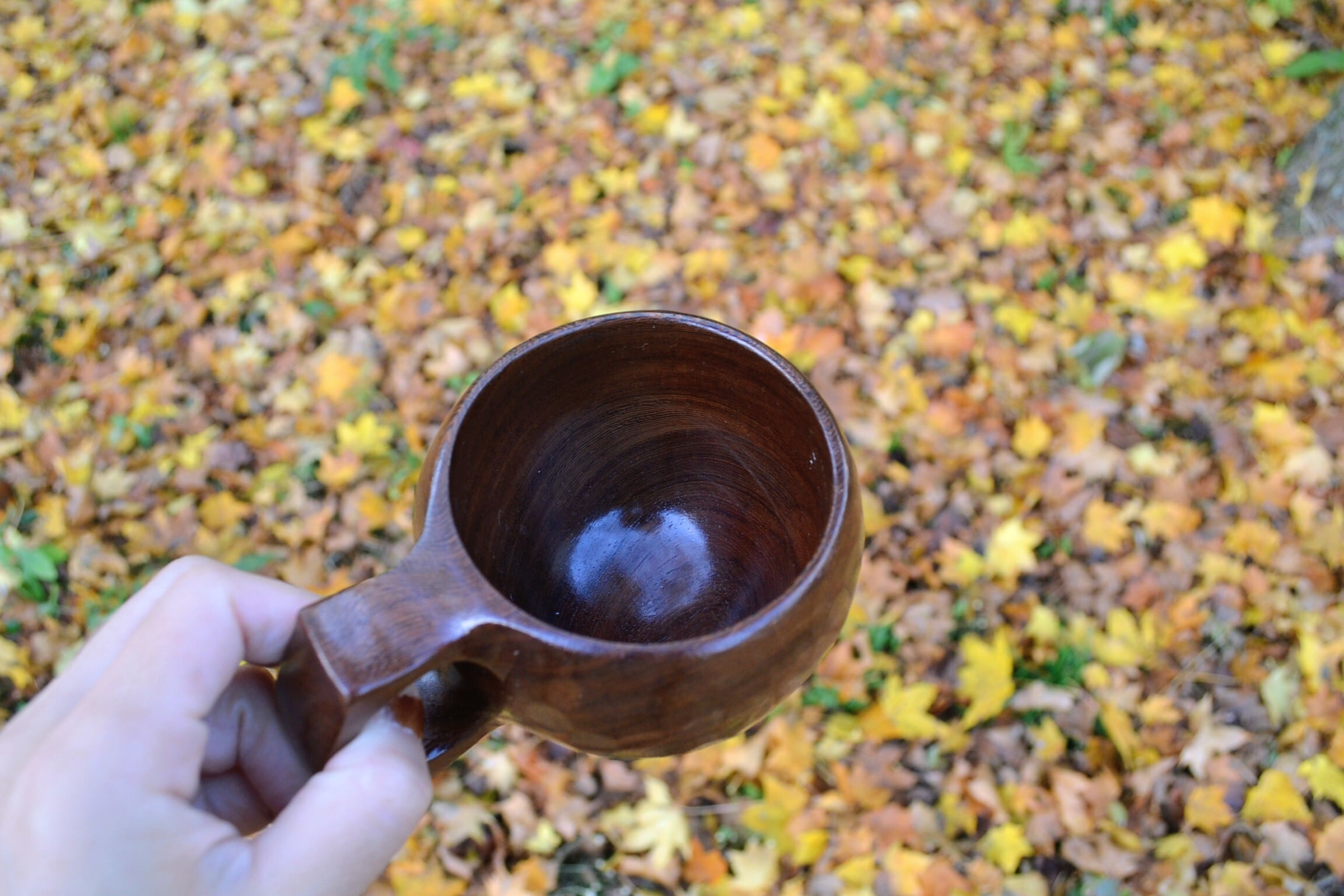 良岳／国産ククサ／鉄刀木材／ウレタン仕上げ／280cc | ククサ専門店