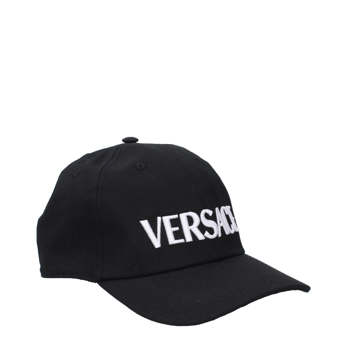 VERSACE ヴェルサーチ レディース 帽子 コットン ブラック