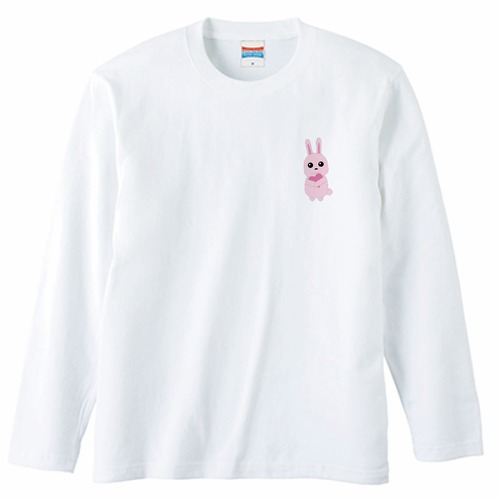 うさぎのラブレター(長袖A) (ホワイト)