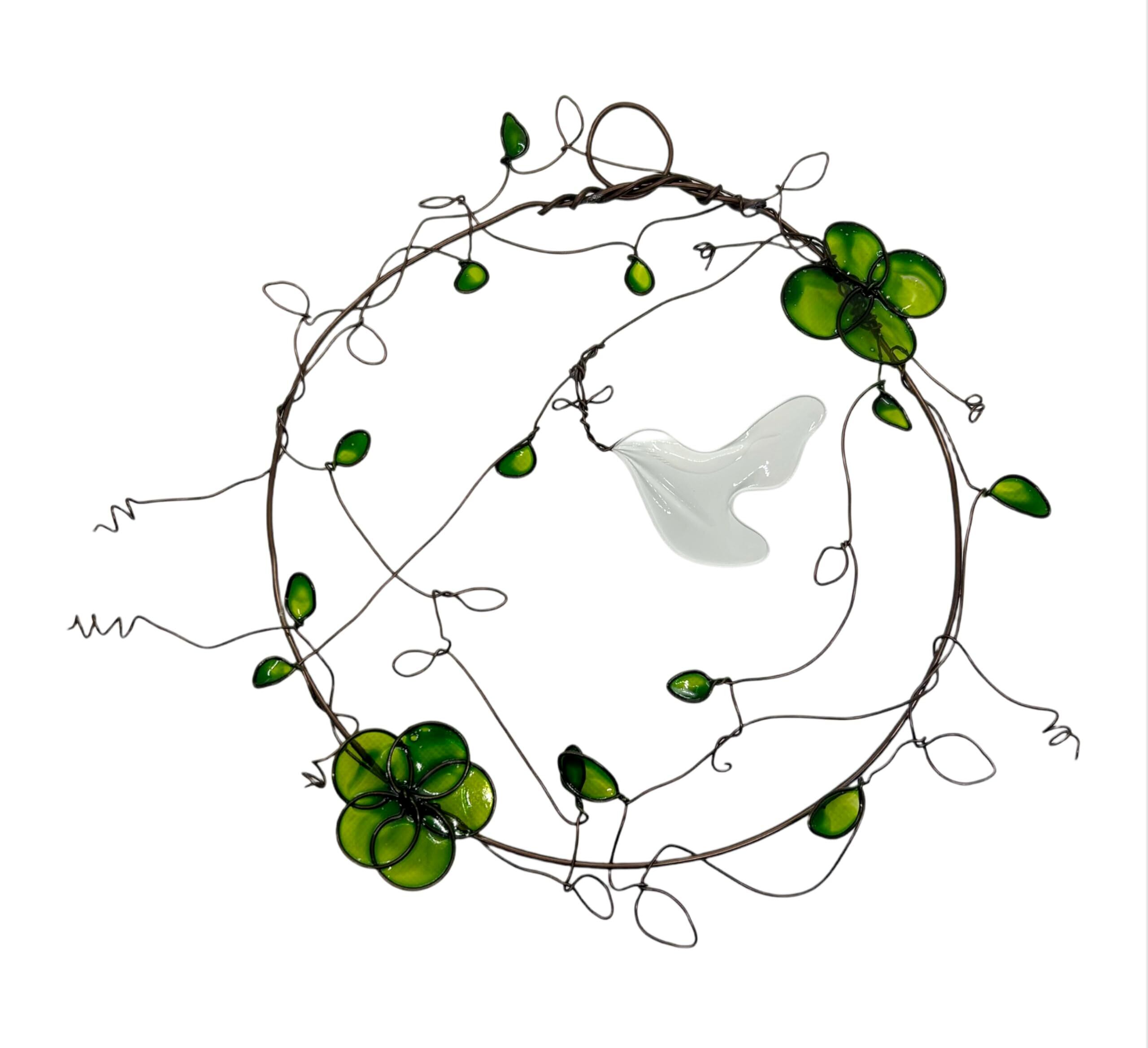 omatsu様専用セキセイインコフラワーリース 送料無料 セキセイインコのアートリース vol.２ アーティ