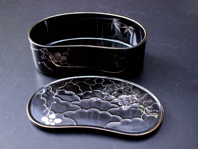 ＊mayuhako＊　黒釉　P松竹梅　渕G