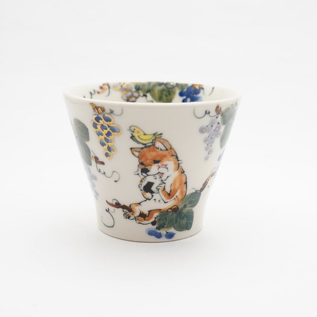 【林民和】そばちょこ　　柴犬とぶどう畑