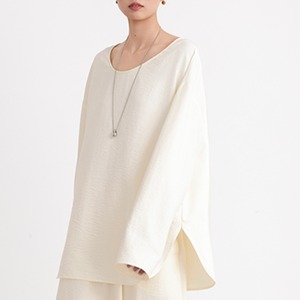 ボートネックロングスリーブトップス　00465