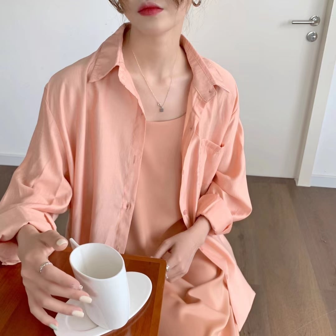 カラフル シャイニーシャツ AJ2205-622