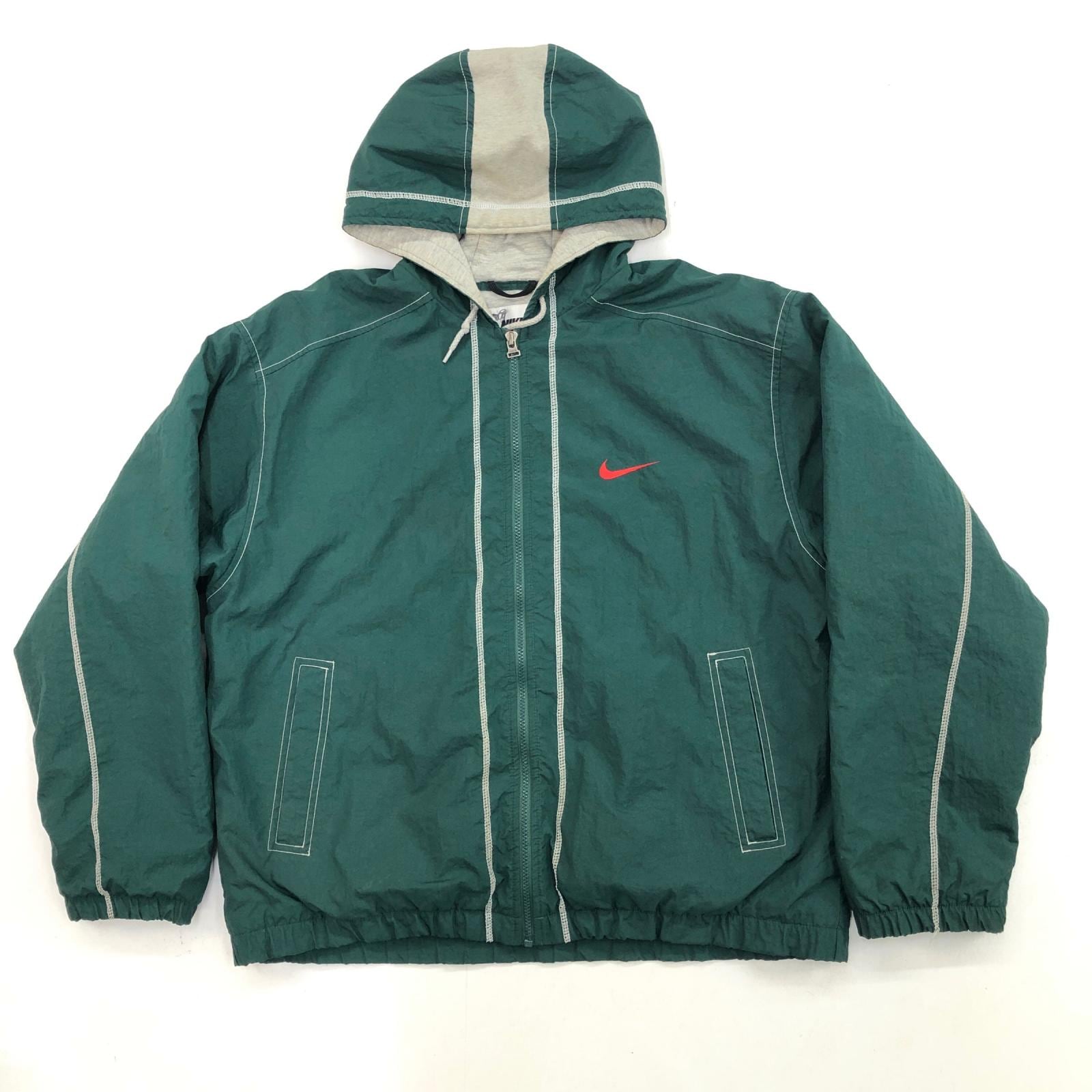vintage NIKE ナイキ 中綿キルティング ナイロンジャケット NIKE ナイキ 90年代 中綿キルティング ナイロンパーカー ジップ