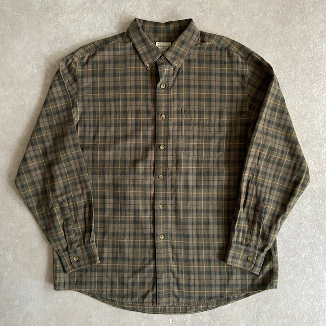 L.L.Bean  L/S  Check Flannel Shirt  L　H768