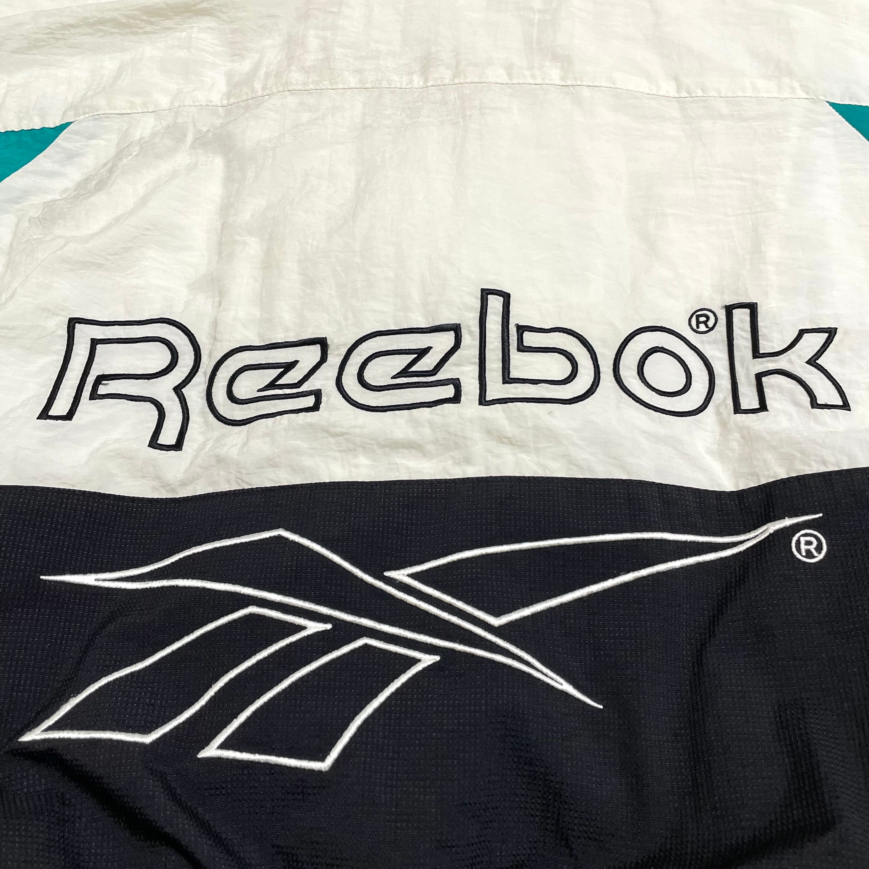 Reebok バックロゴ　ワンポイント　ナイロンジャケット　XL　リーボック