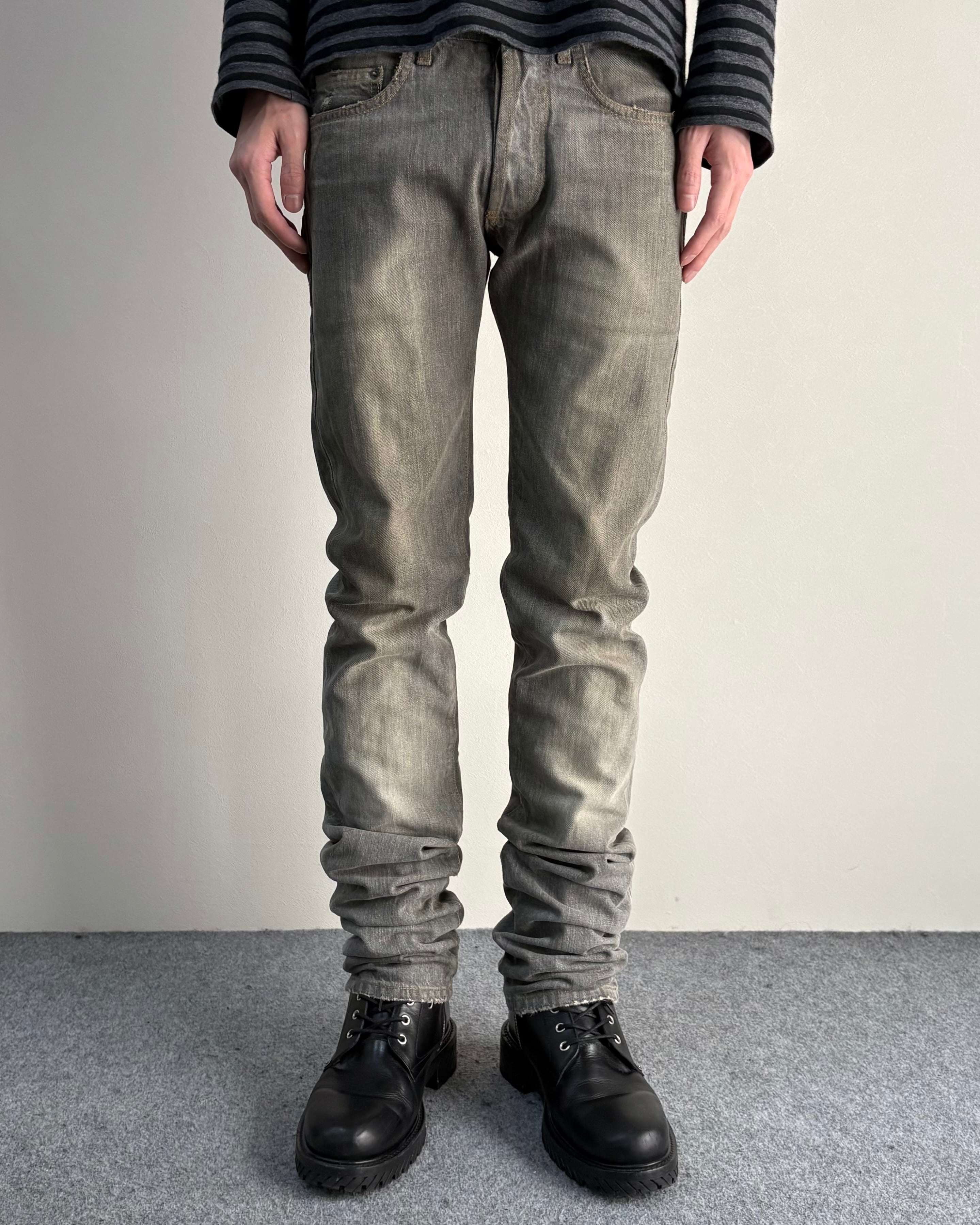 2006SS/Dior Homme】faded skinny denim pants | blendmarket