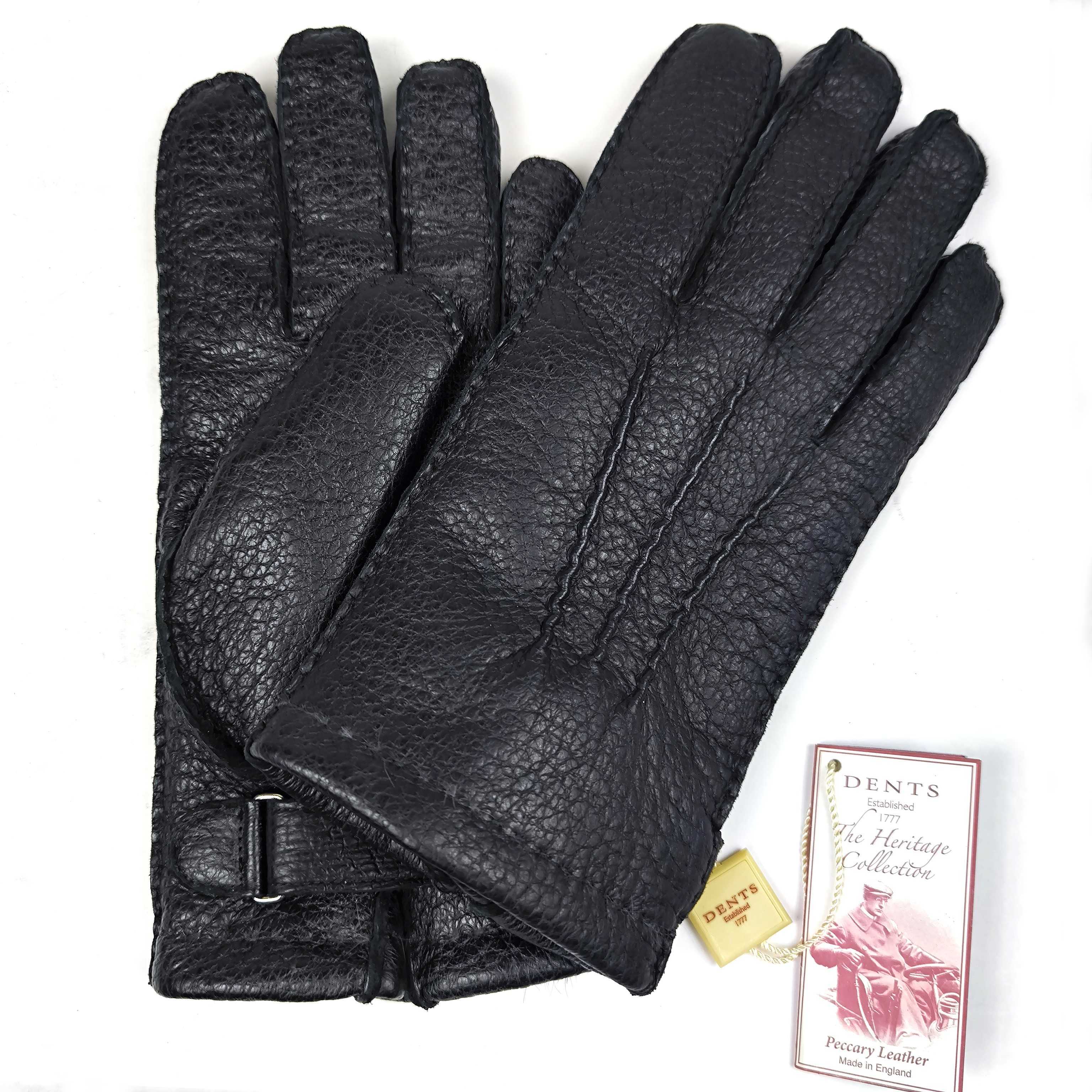 ★定価15.95万円・新品未使用★ デンツ DENTS ペッカリー×ラビットファーライニンググローブ 手袋 サイズ7(Mサイズ相当) 純正BOX付