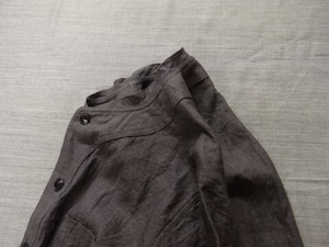 farmers heavylinen shirt / eggplantnavy