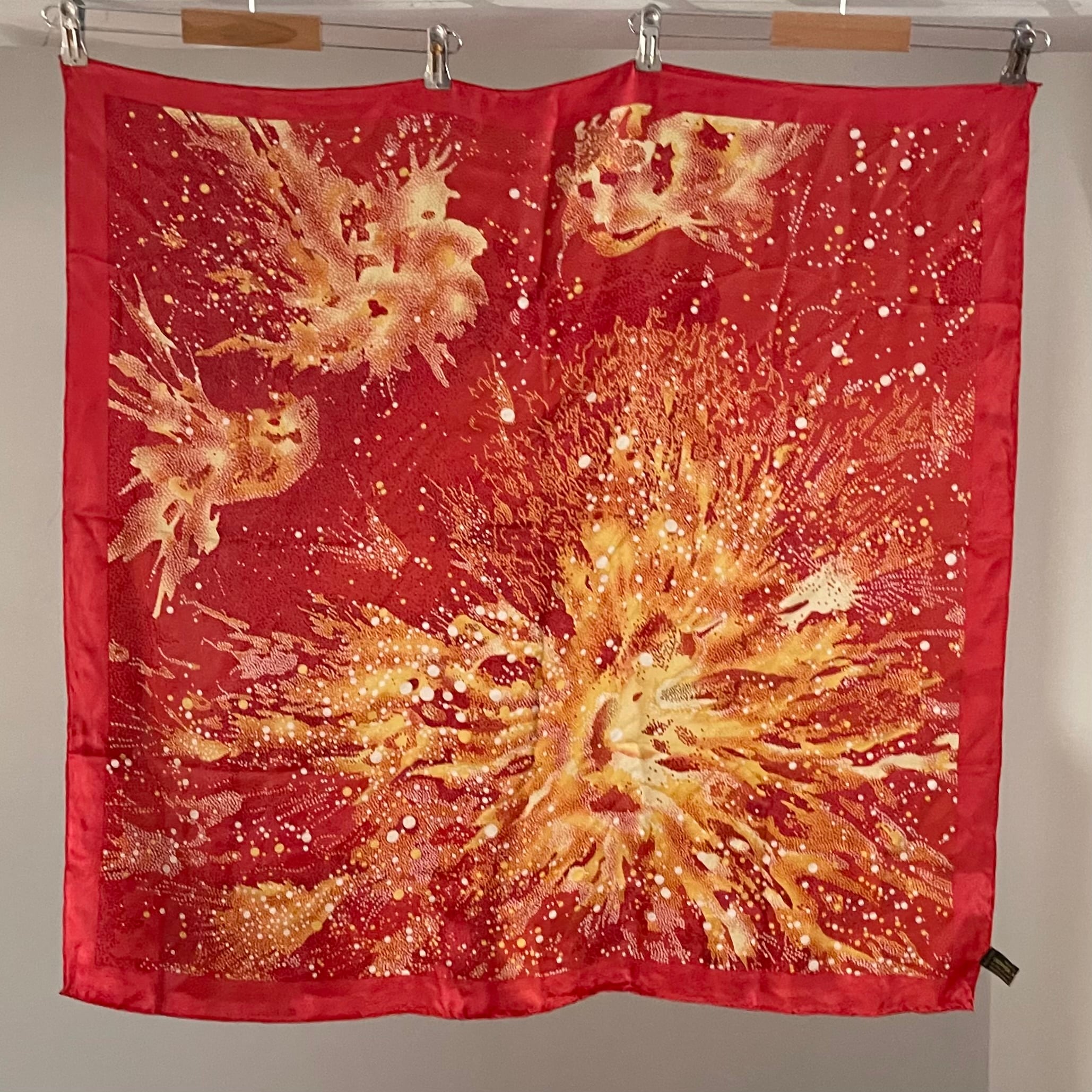 【82×86cm】SPLASH シルクスカーフ