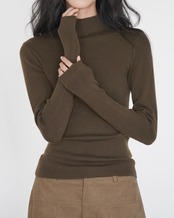 High neck slim Knit　T20177