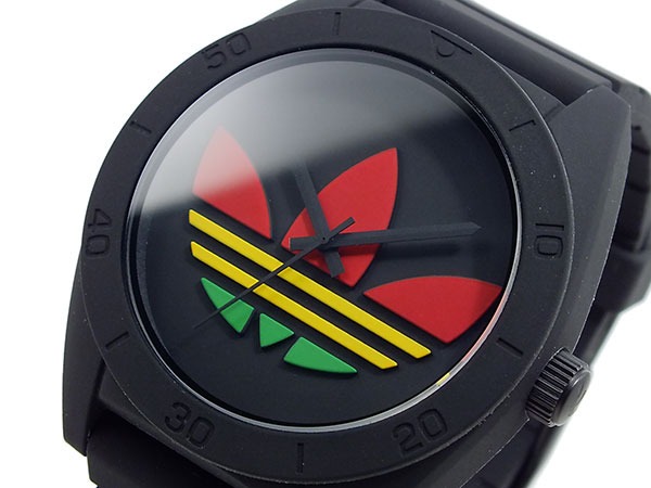 アディダス ADIDAS サンティアゴ 腕時計 ブラック×ラスタ | HachiNOYA