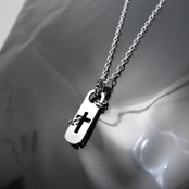 CLASSIC CROSS with KNOCKER #2 NECKLACE with GODSIZE® I.D. TAG / クラシッククロス ウィズ ノッカー #2ネックレス ゴッドサイズ® I.D.タグ