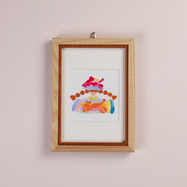 < Riie ／ ワカイリエ > 原画「雨具の風船」