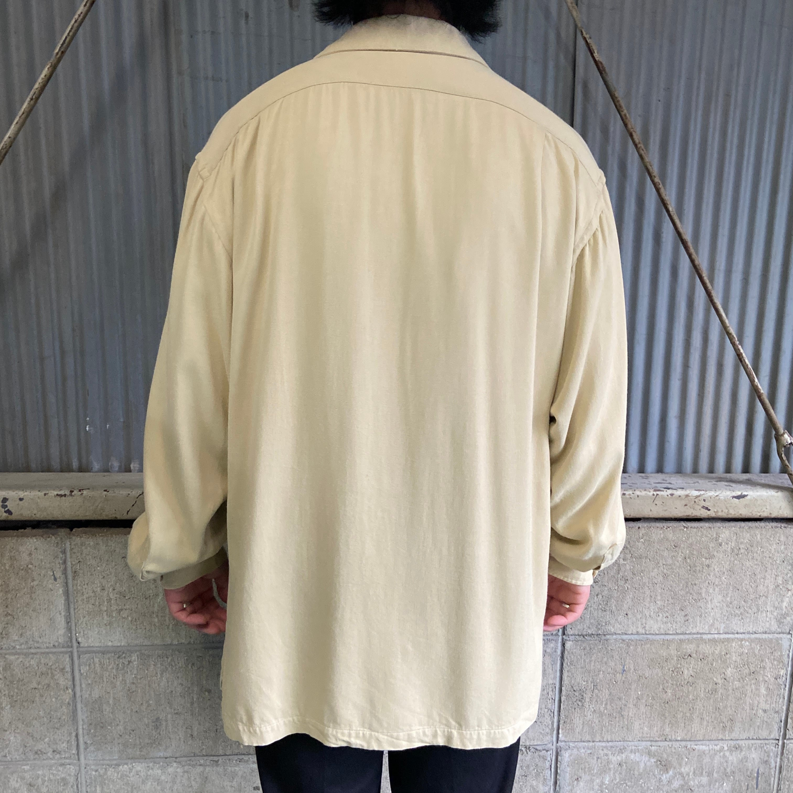 USA製 90年代 Polo by Ralph Lauren オールドラルフローレン 長袖 開襟  