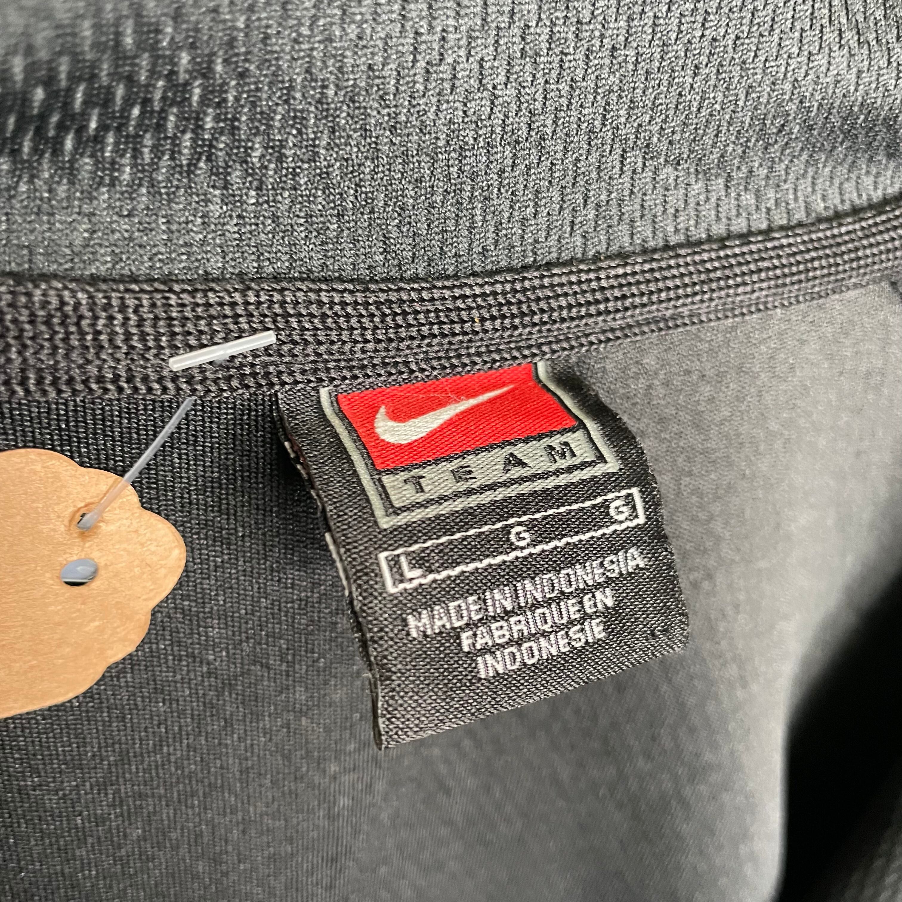 Nike トラックジャケット XL ホワイト グリーン ラグラン 刺繍ロゴ 