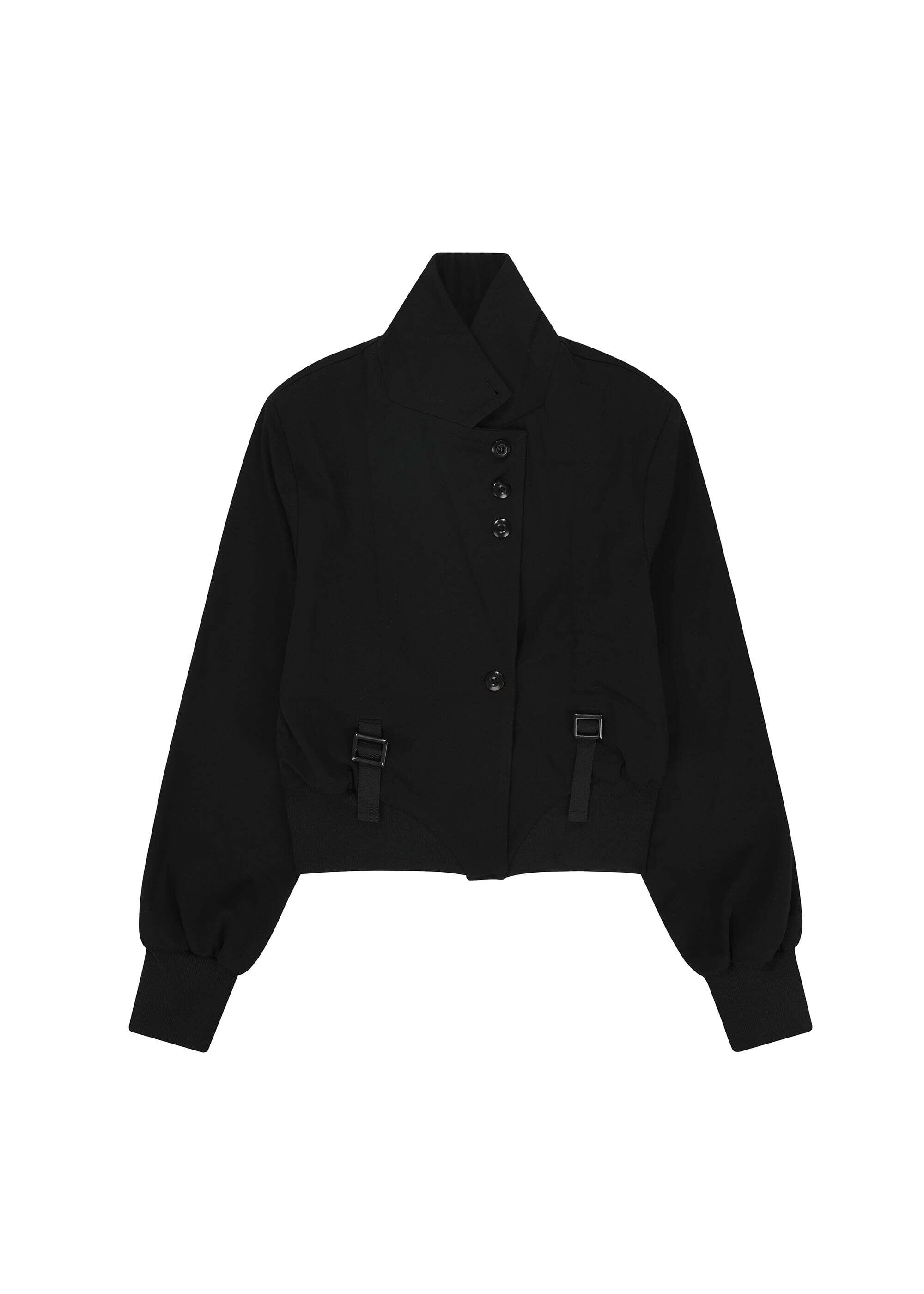 BOHEMIAN SEOUL] SHIRRING TAPE CROP BLAZER, BLACK 正規品 韓国
