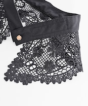 【直営限定ITEM】レースフロントボタンフェイクカラー (WHITE) CQ-48505H