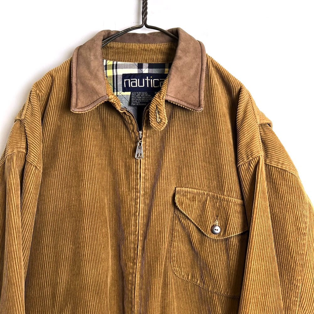 nautica] Vintage Corduroy Jacket [1990s-] Vintage Leather Collar