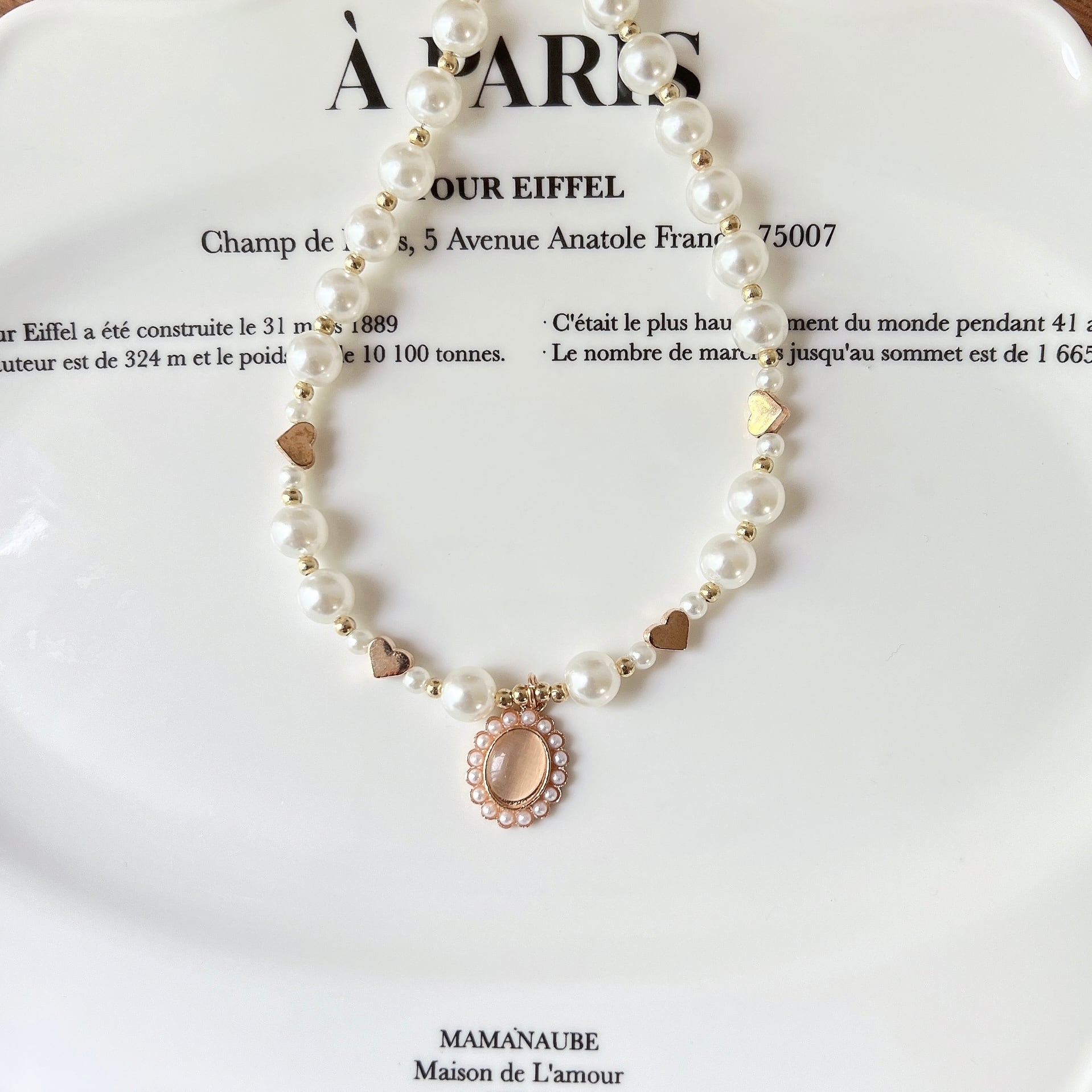 ゴールドオーバルネックレス