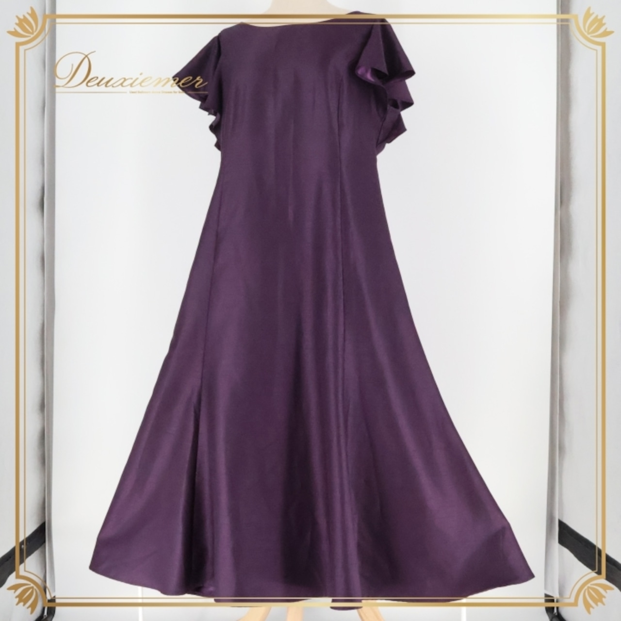 フラダンス 衣装 ワンピース ドレス ブルーヘブンカンパニー パープル系 BLUE HEAVEN COMPANY ワンカラー 無地 シンプル きれい 上品 大人っぽい 華やか 鮮やか かわいい 紫 ハワイアン アロハ フラ ダンス レッスン 練習 おしゃれ