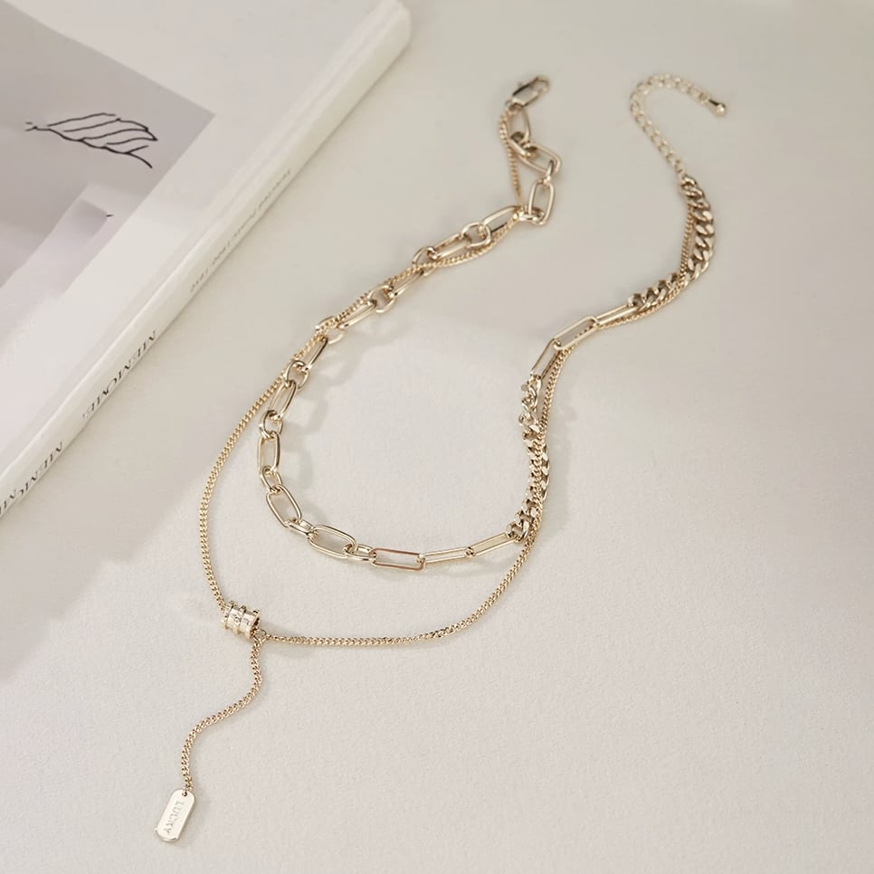 2 layered chain neckless 14538