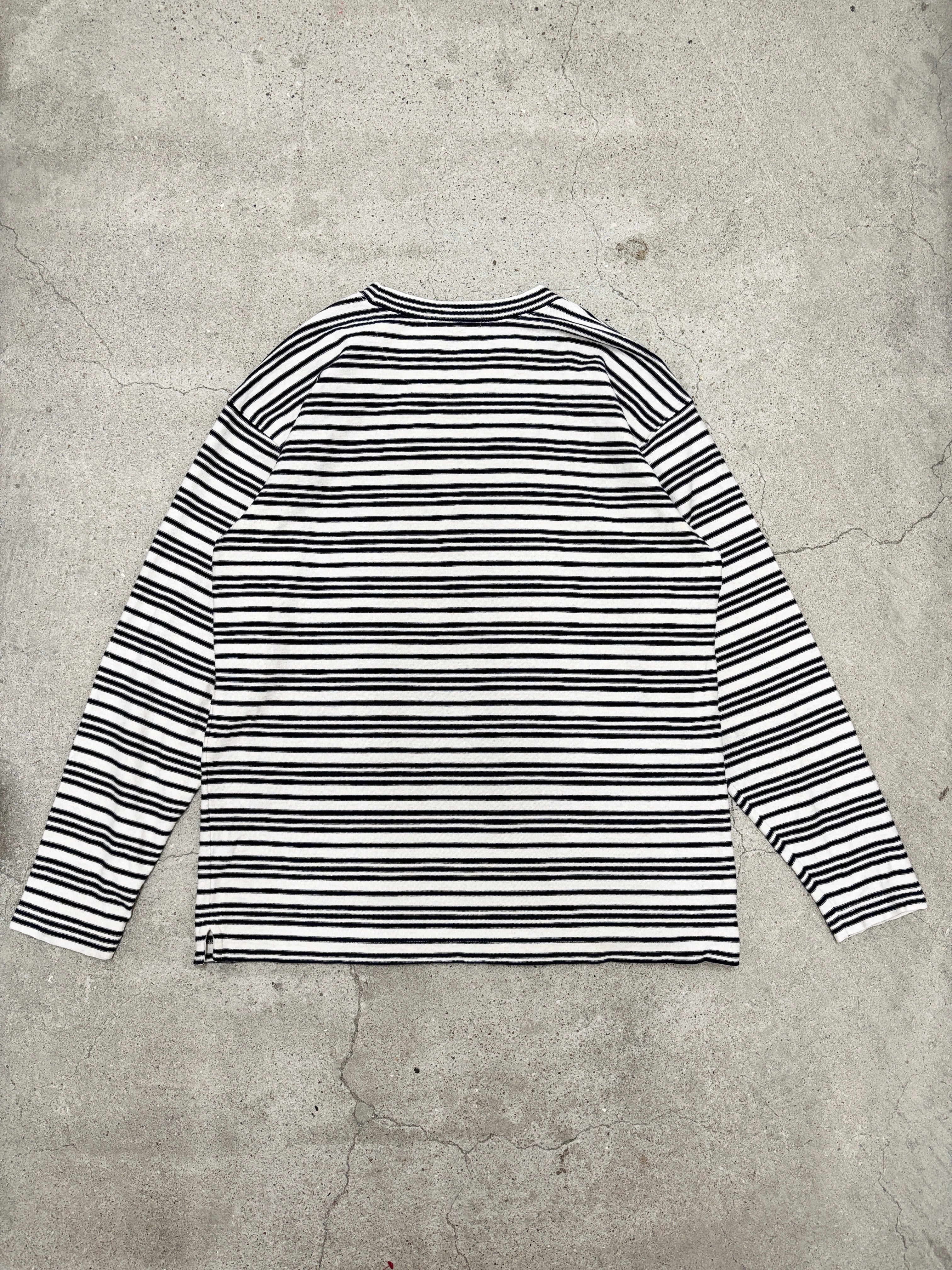 90s BANANA REPUBLIC/Border L/S Tee/L/ボーダ－ロンT/長袖Tシャツ