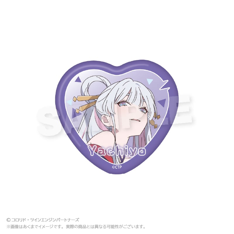 超かぐや姫！×カラオケの鉄人 トレーディングハート缶バッジ