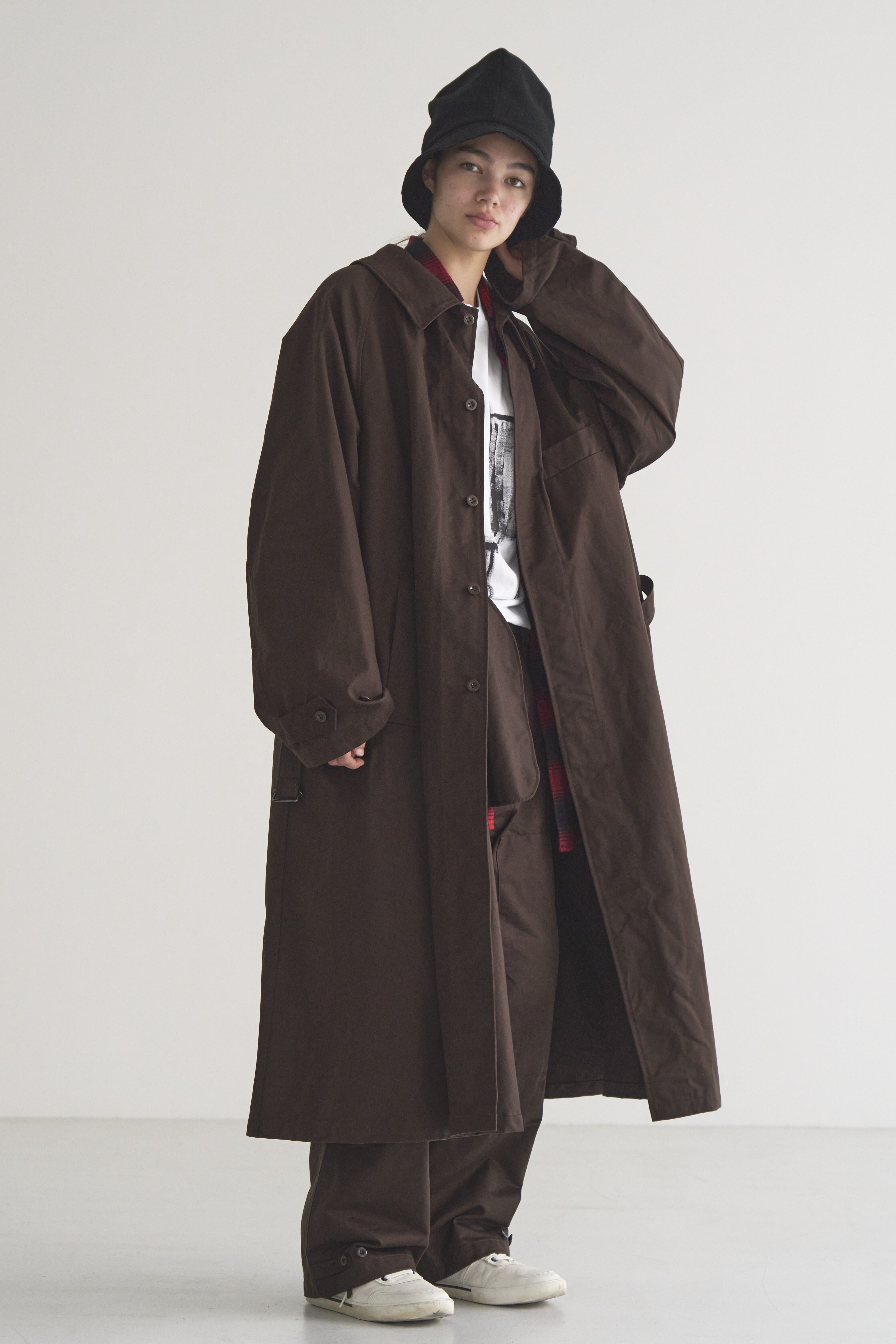 326b OVER COAT RAGLAN SLEEVES M-1 Brown