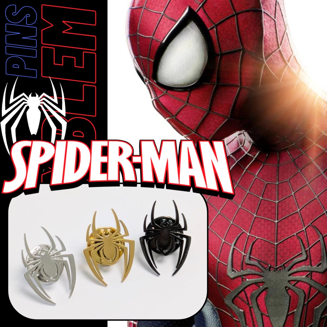 送料無料！【 Spider-Man ( スパイダーマン ) 】『 スパイダーエンブレム 』 PINS 3P SET / ピンズ / ピンバッジ 〚アメリカン雑貨 アメトイ〛