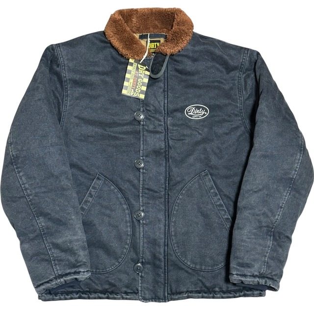 定価5.5万 タグ付 AT-DIRTY“ATD WARM DECK JACKET”V.KAHAKI ストーン 