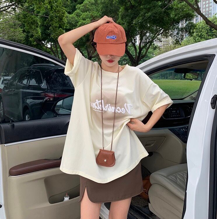 Tシャツ 半袖Tシャツ トップス レディース 半袖 ラウンドネック プル