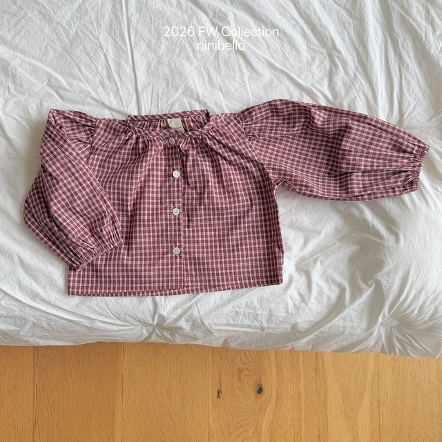 【予約/送料無料】ninibello /Hazel Puff Blouse