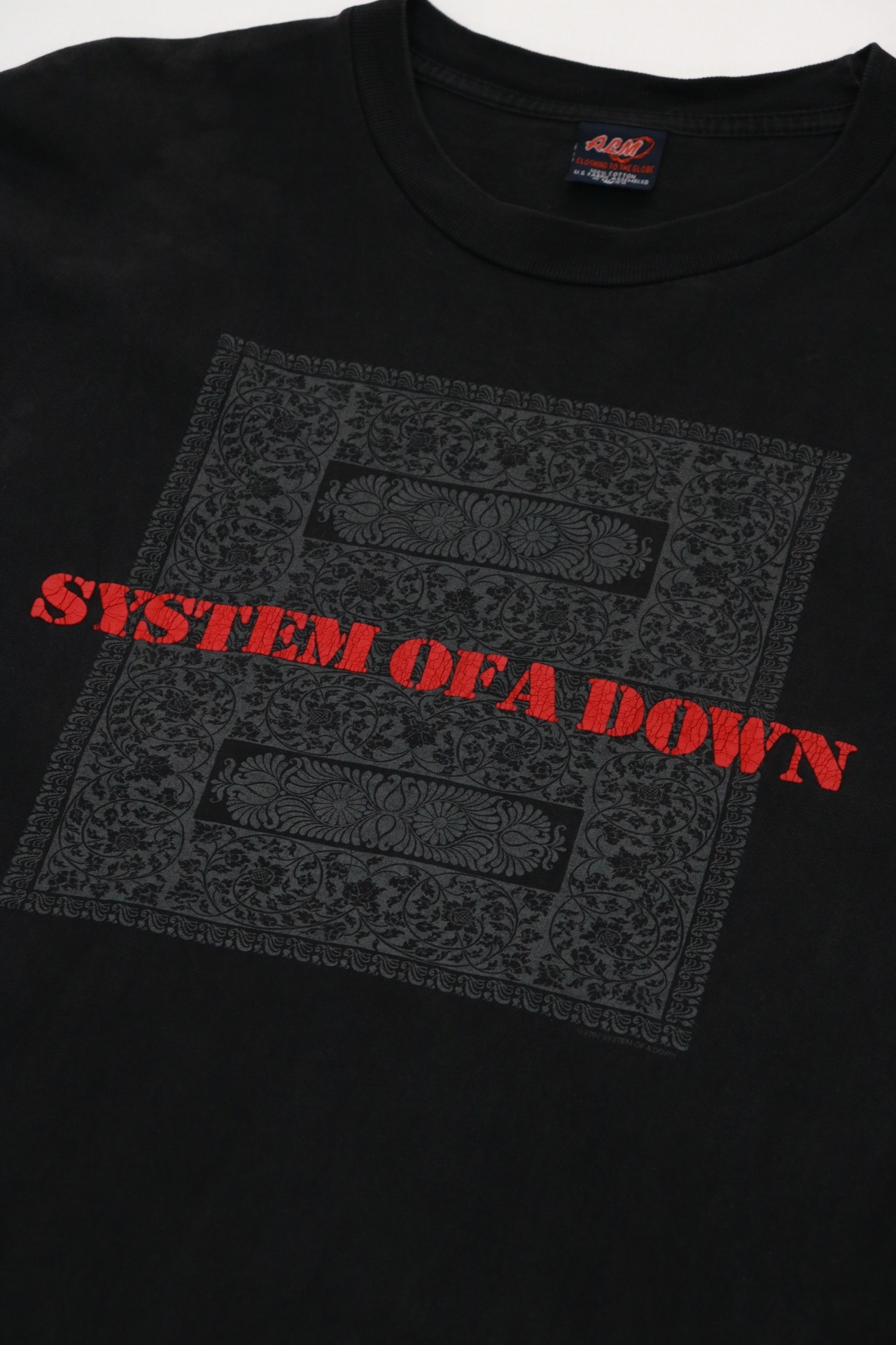 System of a Down 2002 print t shirt