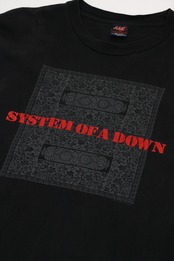 System of a Down 2002 print t shirt