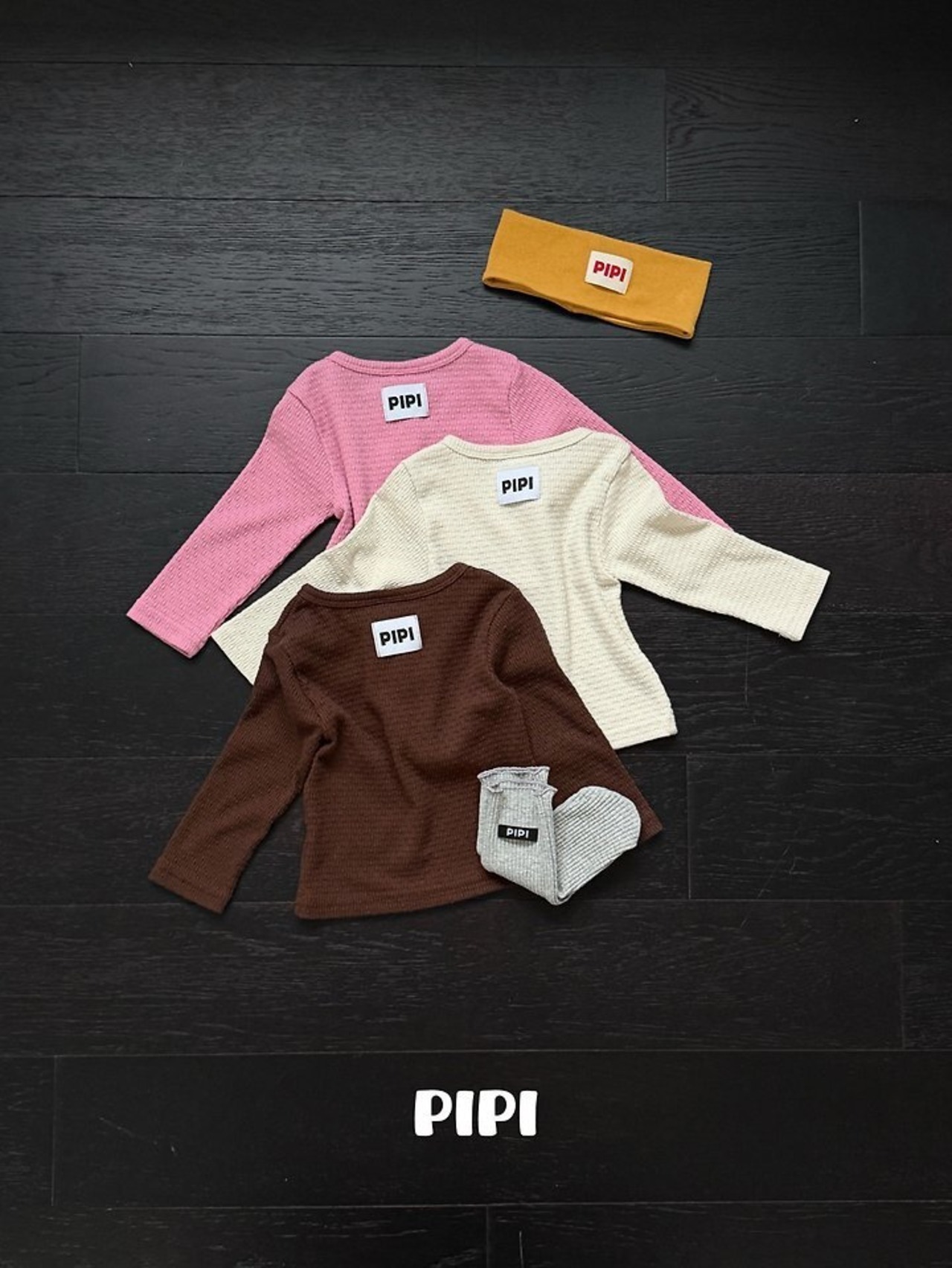 【取寄】PIPI キチボタンTシャツ｜秋服｜韓国子供服｜26/AT