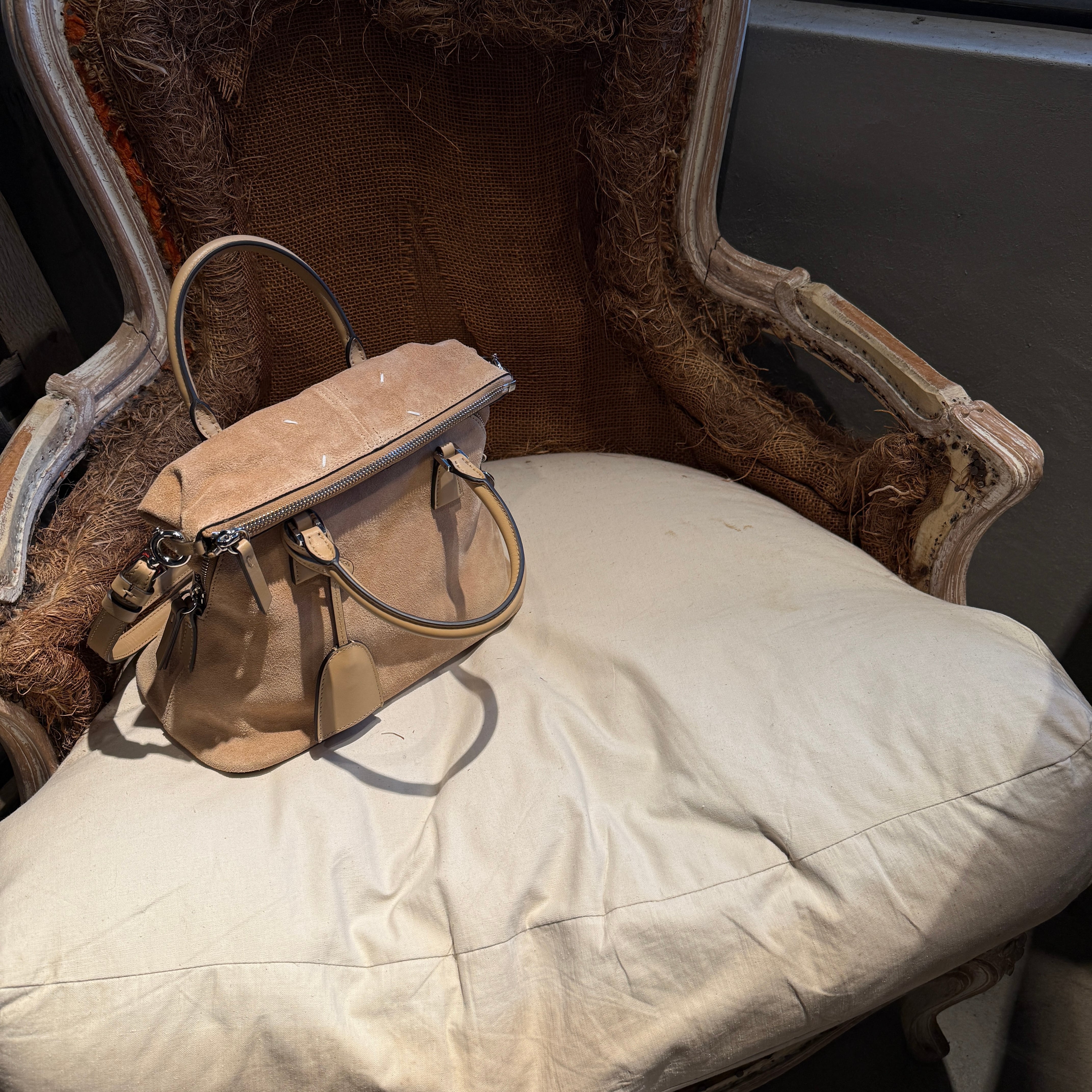 m様メゾンマルジェラ　5ac マイクロ　ベージュ　アーモンド　カシミール Maison Margiela（旧Maison Martin Margiela） - m様メゾンマルジェラ