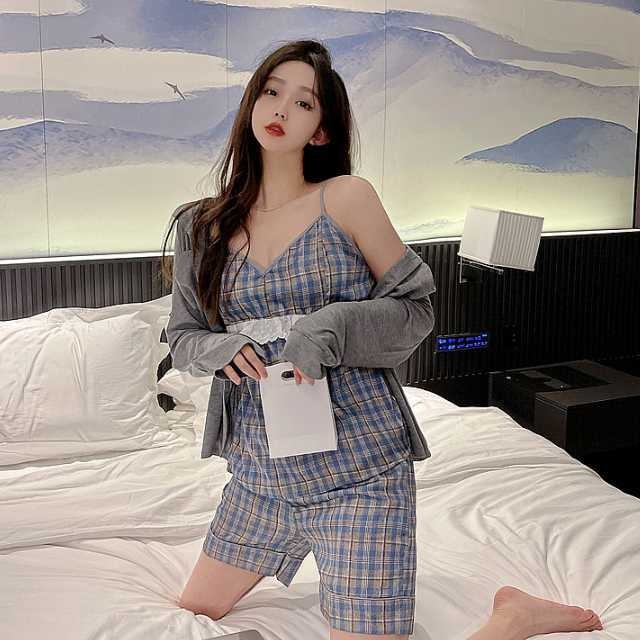 ルームウエア パジャマ レディース カーディガン キャミソール 半ズボン 長ズボン春 夏 ルームウェア かわいい 部屋着 3点セット ナイトウェア おしゃれ ゆったり キレセク セットアップやパンツドレスなど二次会ドレスに合う海外ファッションサイト Urubei ルームウエア パジャマ レディース カーディガン キャミソール 半ズボン 長ズボン春 夏 ルームウェア かわいい 部屋着 3点セット ナイトウェア おしゃれ ゆったり キレセク セットアップやパンツドレスなど二次会ドレスに合う海外ファッションサイト Urubei