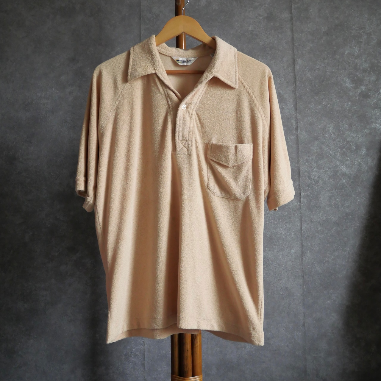 90s pile polo shirt