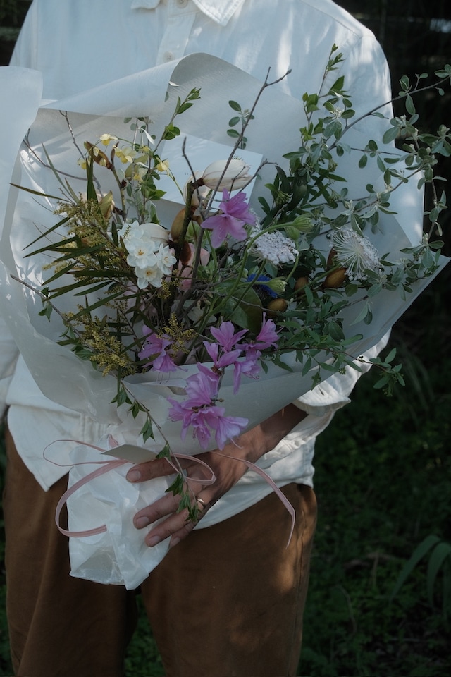 母の日｜ハーブ香る花束「のびやかに」