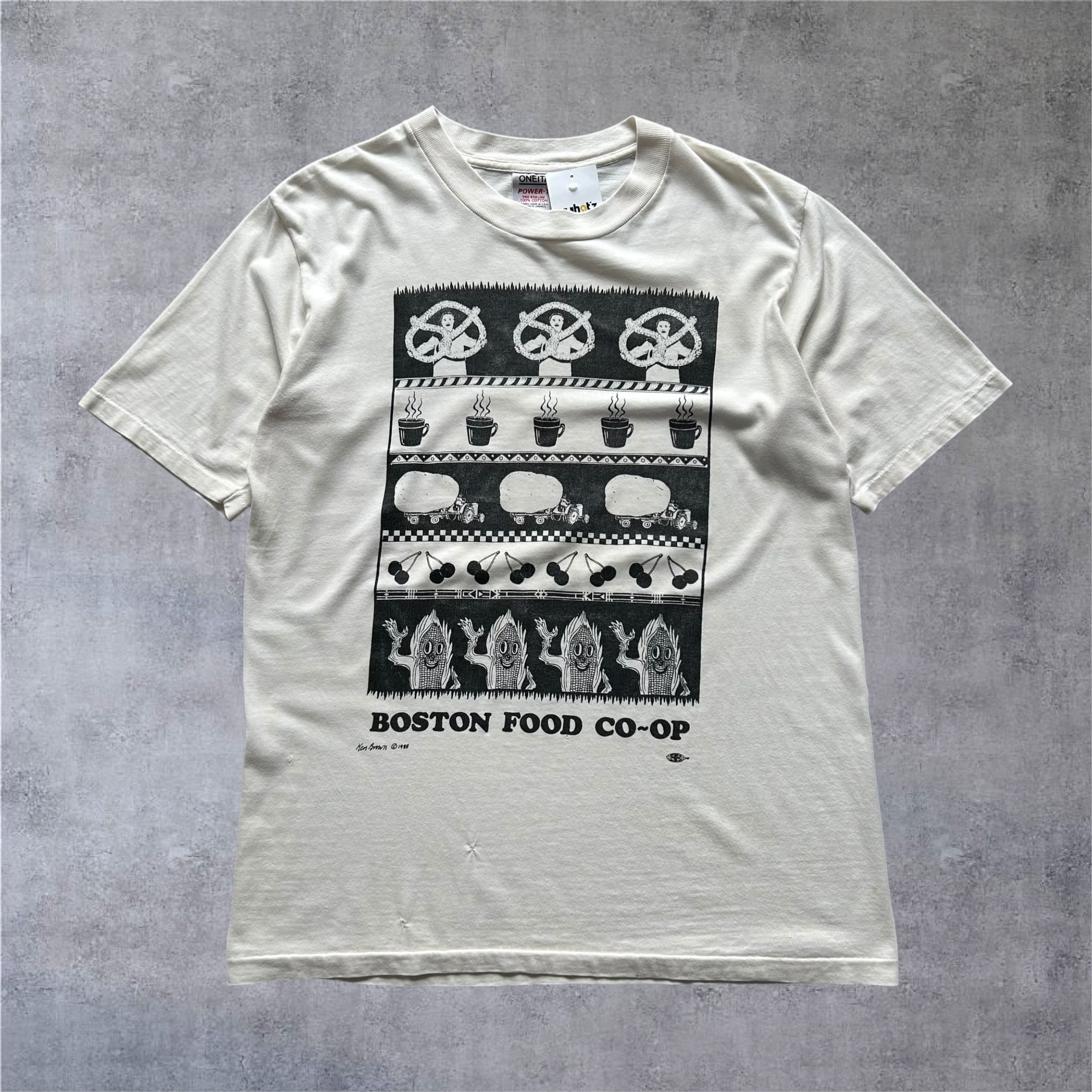 1988s Ken Brown "Boston Food Co-op" T-shirt【高円寺店】