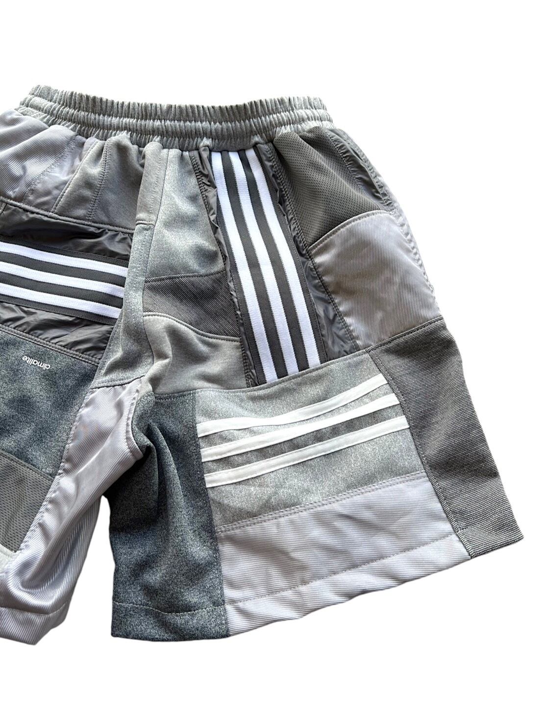 KOH ISHIGURO Upcycled Crazy Patchwork Short Pants -GRAY- Woman